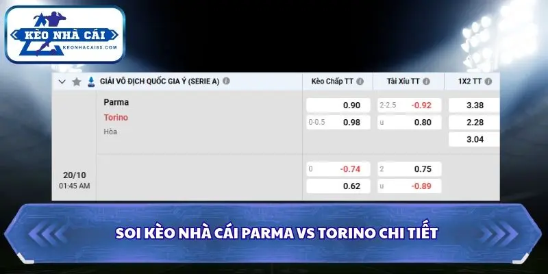 Tổng hợp dự đoán soi kèo nhà cái Parma vs Torino