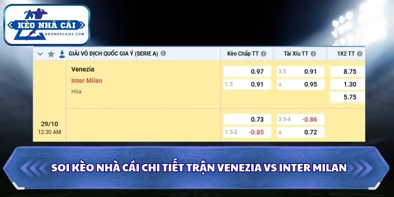 Soi Kèo Nhà Cái Venezia vs Inter Milan Lúc 00h30 Ngày 29/10 – Serie A 4 Tổng kết dự đoán soi kèo nhà cái Venezia vs Inter Milan